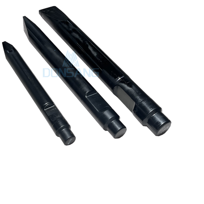 Black Hydraulic Rock Breaker Chisels 155mm Chisel For Rock Hammer Factory Good Price DS8C